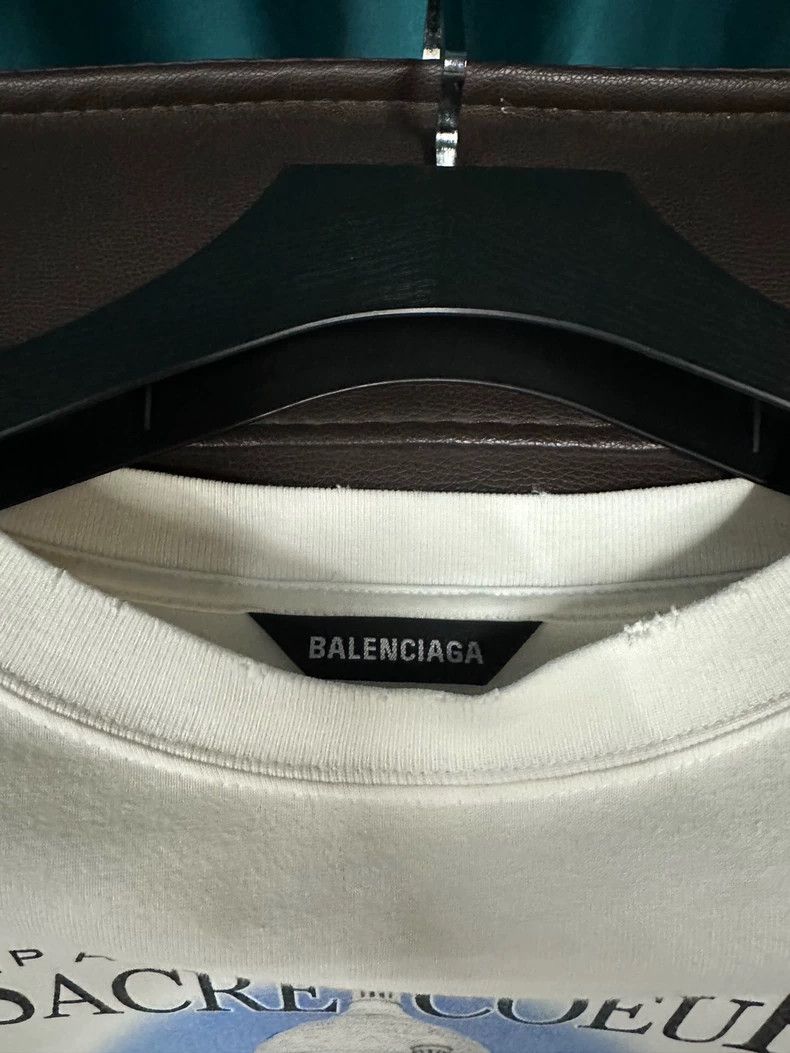 Balenciaga Balenciaga Short-sleeved shirt, castle design, white, cast Size US L / EU 52-54 / 3 - 2 Thumbnail