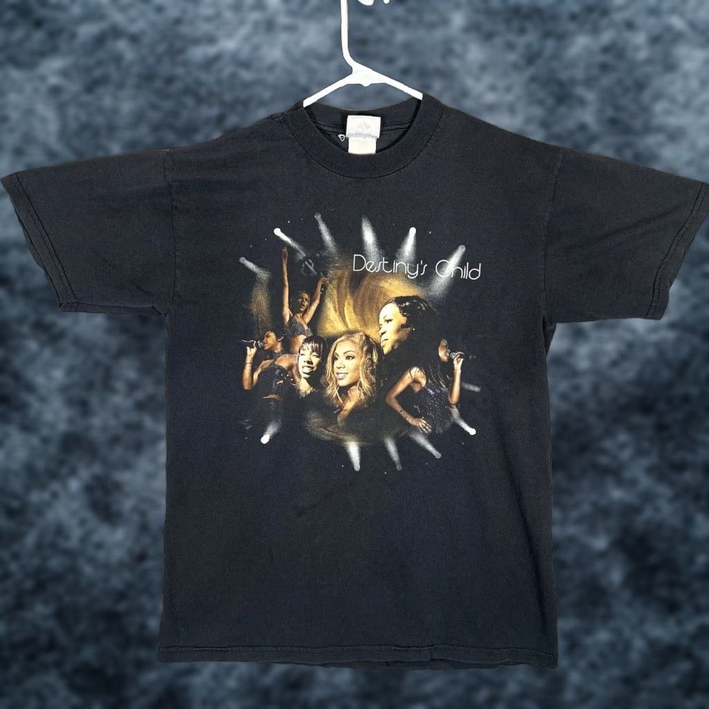 Jerzees VINTAGE JERZEES 90s Destiny's Child Beyoncé T-Shirt Adult Medium Black Mens Size US M / EU 48-50 / 2 - 1 Thumbnail