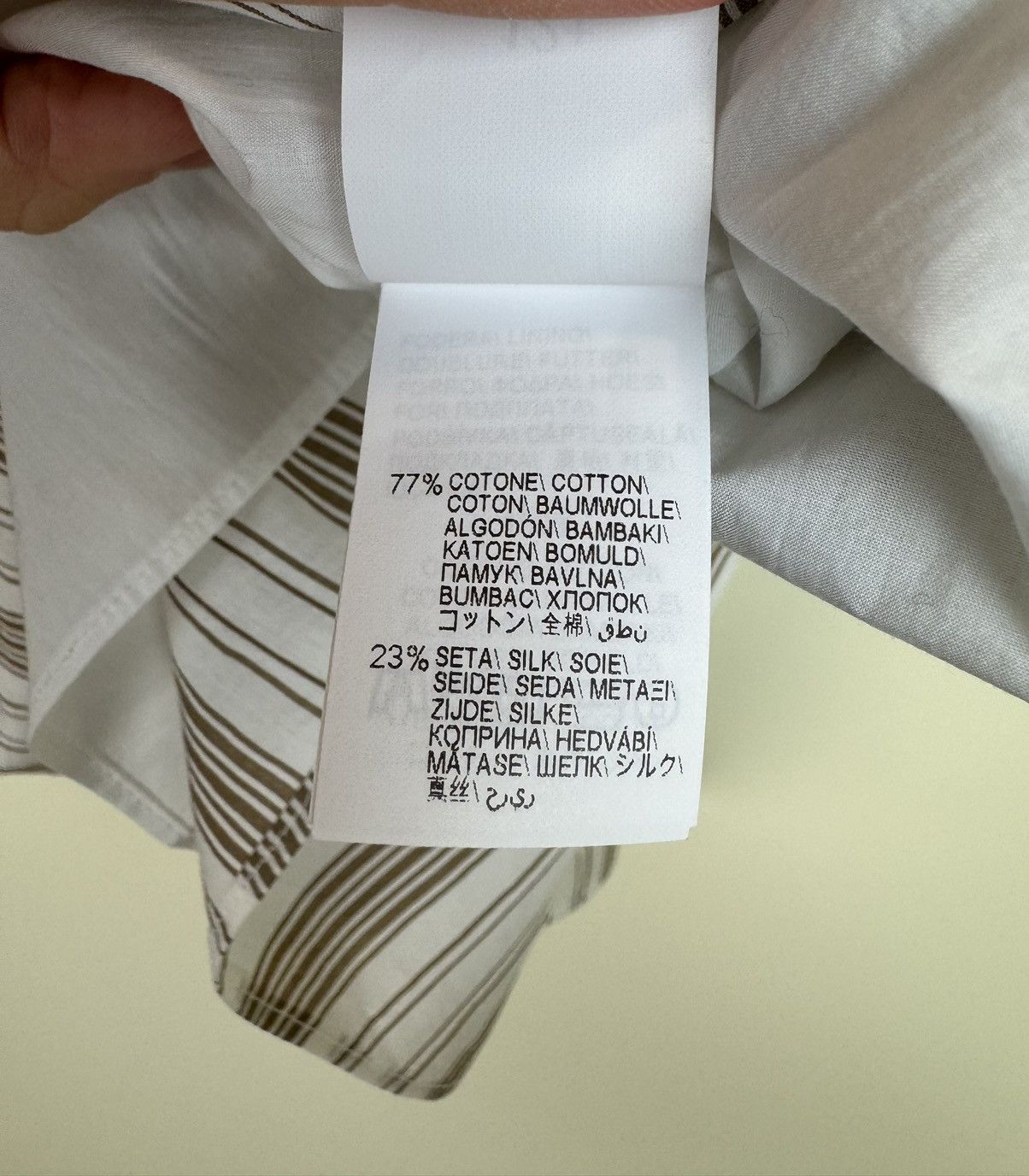 Brunello Cucinelli Brunello Cucinelli monili cotton silk striped blouse top XS Size XS / US 0-2 / IT 36-38 - 10 Thumbnail