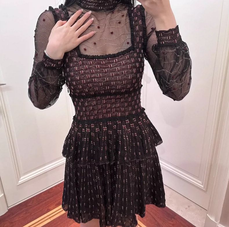 Alexander McQueen Alexander McQUEEN Golden thread see through dress 2505-Next Size M / US 6-8 / IT 42-44 - 2 Thumbnail