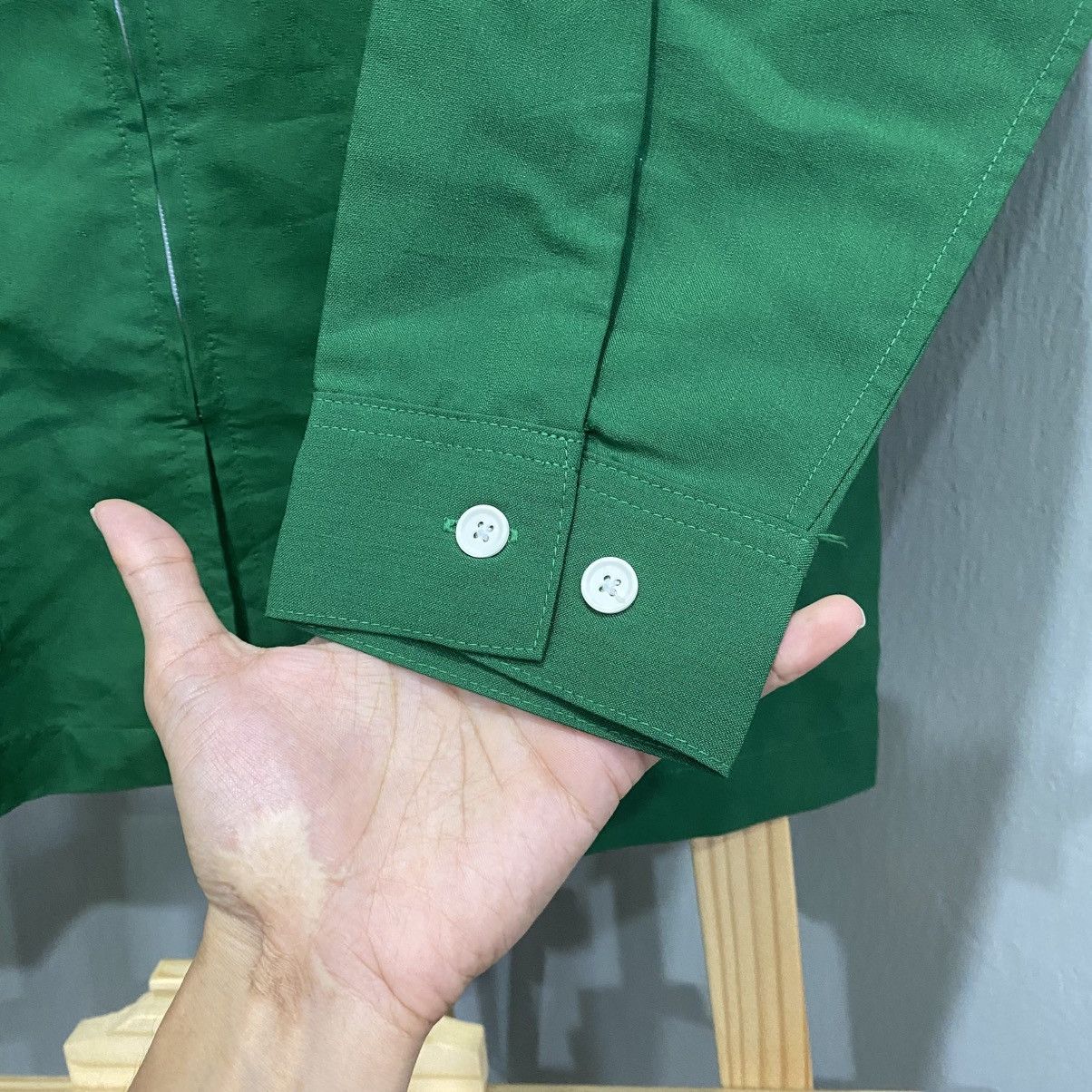 Vintage VINTAGE 90s 7-ELEVEN Japanese Workers Uniform Jacket Zip-Up Size US L / EU 52-54 / 3 - 5 Thumbnail