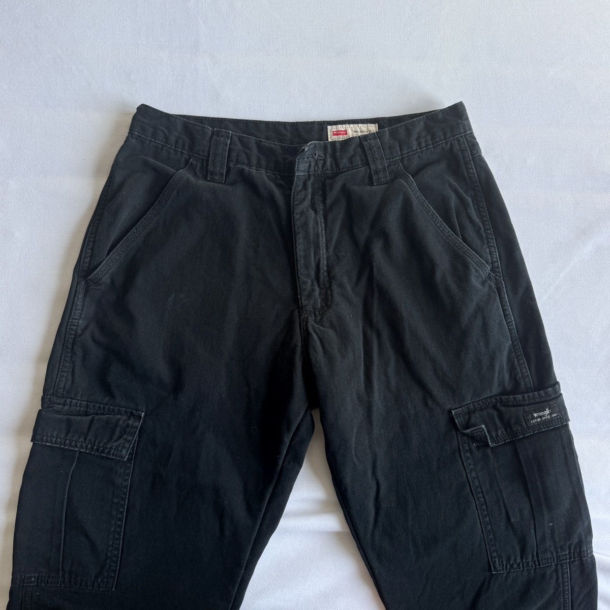 Wrangler Vintage Wrangler Black Fleece Lined Cargo Pants Size US 30 / EU 46 - 2 Thumbnail