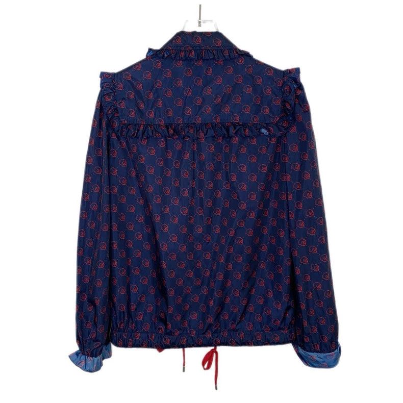Gucci Gucci Double Glogo full print blue zipper jacket 2502-Nexta Size US XS / EU 42 / 0 - 2 Thumbnail