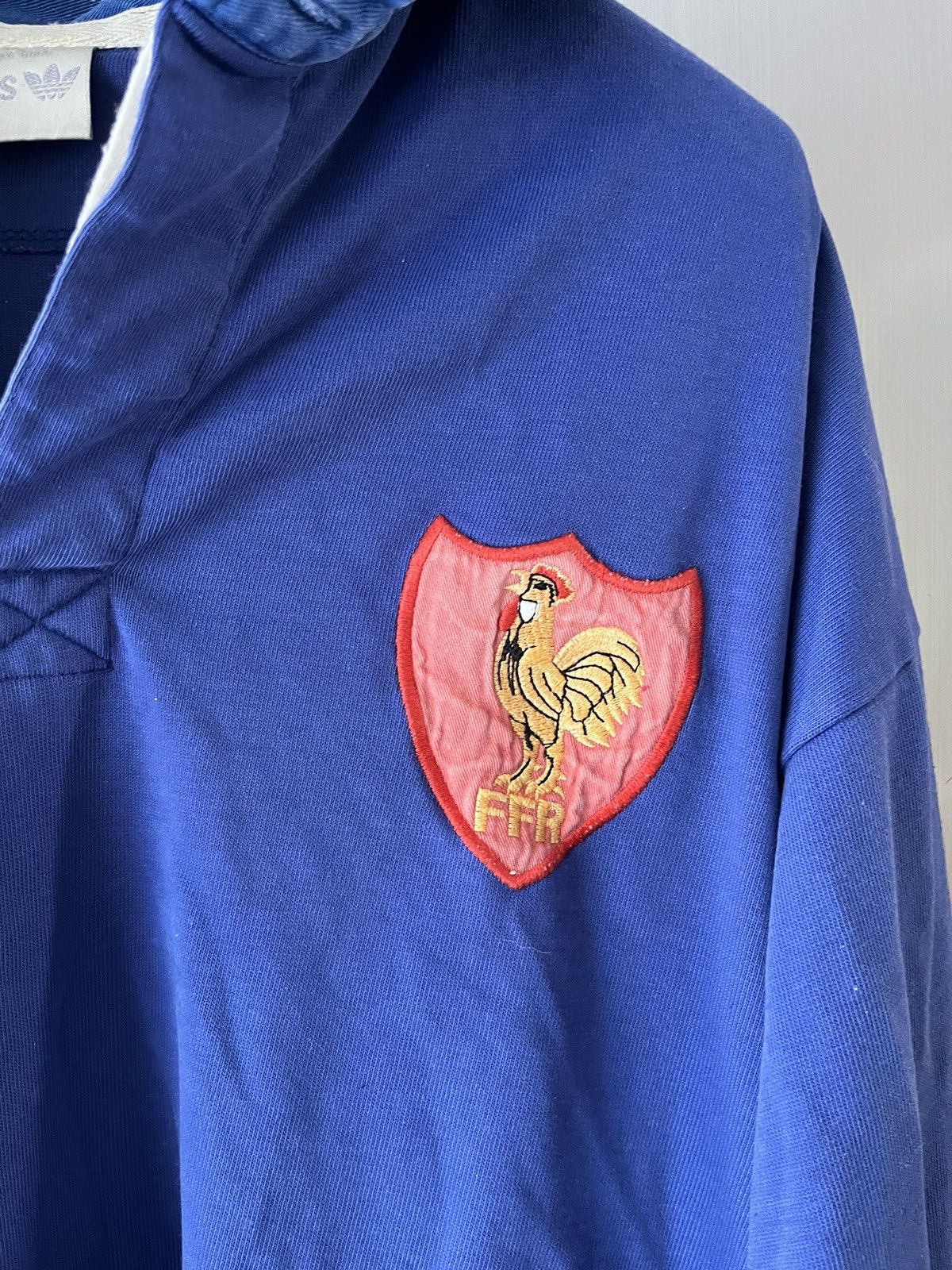 Adidas Vintage Adidas France Rugby Sweatshirt Size US XL / EU 56 / 4 - 4 Thumbnail