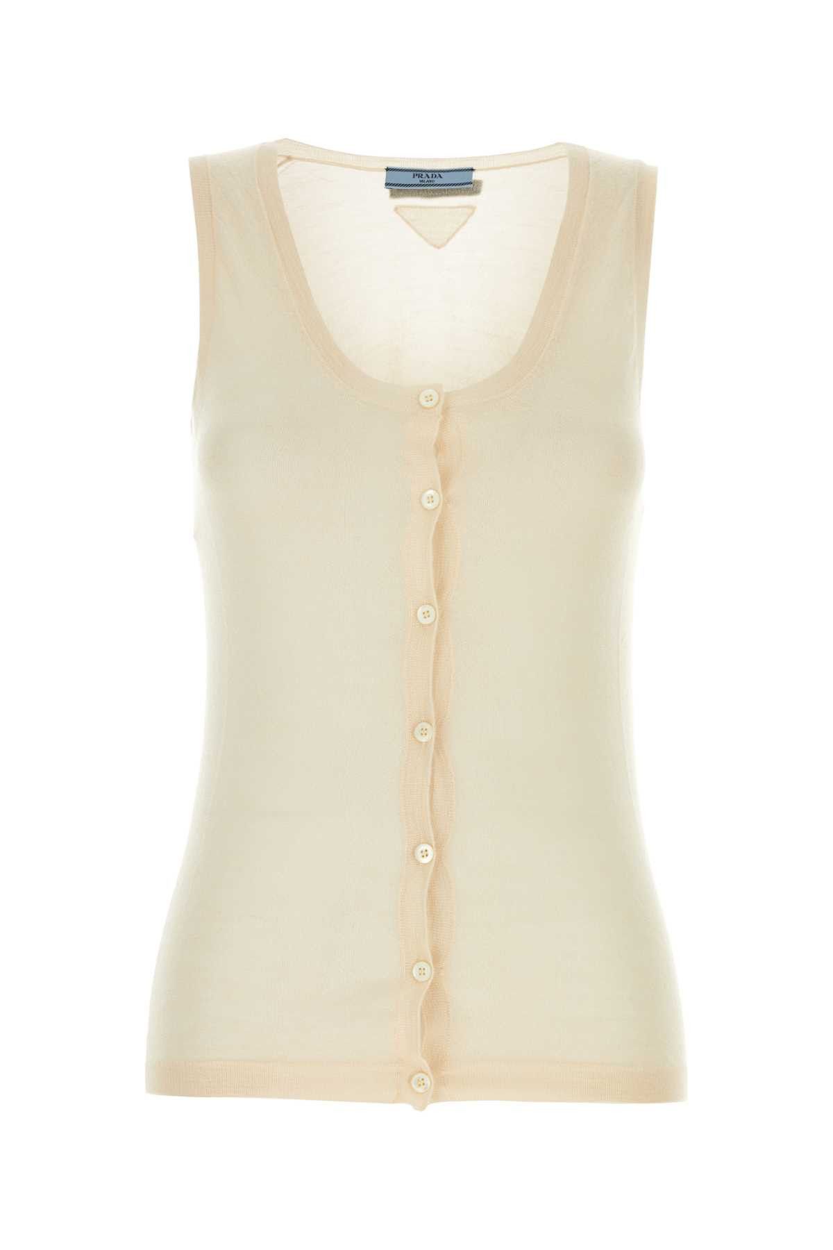 Prada Skin Pink Cashmere Blend Vest Size XS / US 0-2 / IT 36-38 - 1 Thumbnail