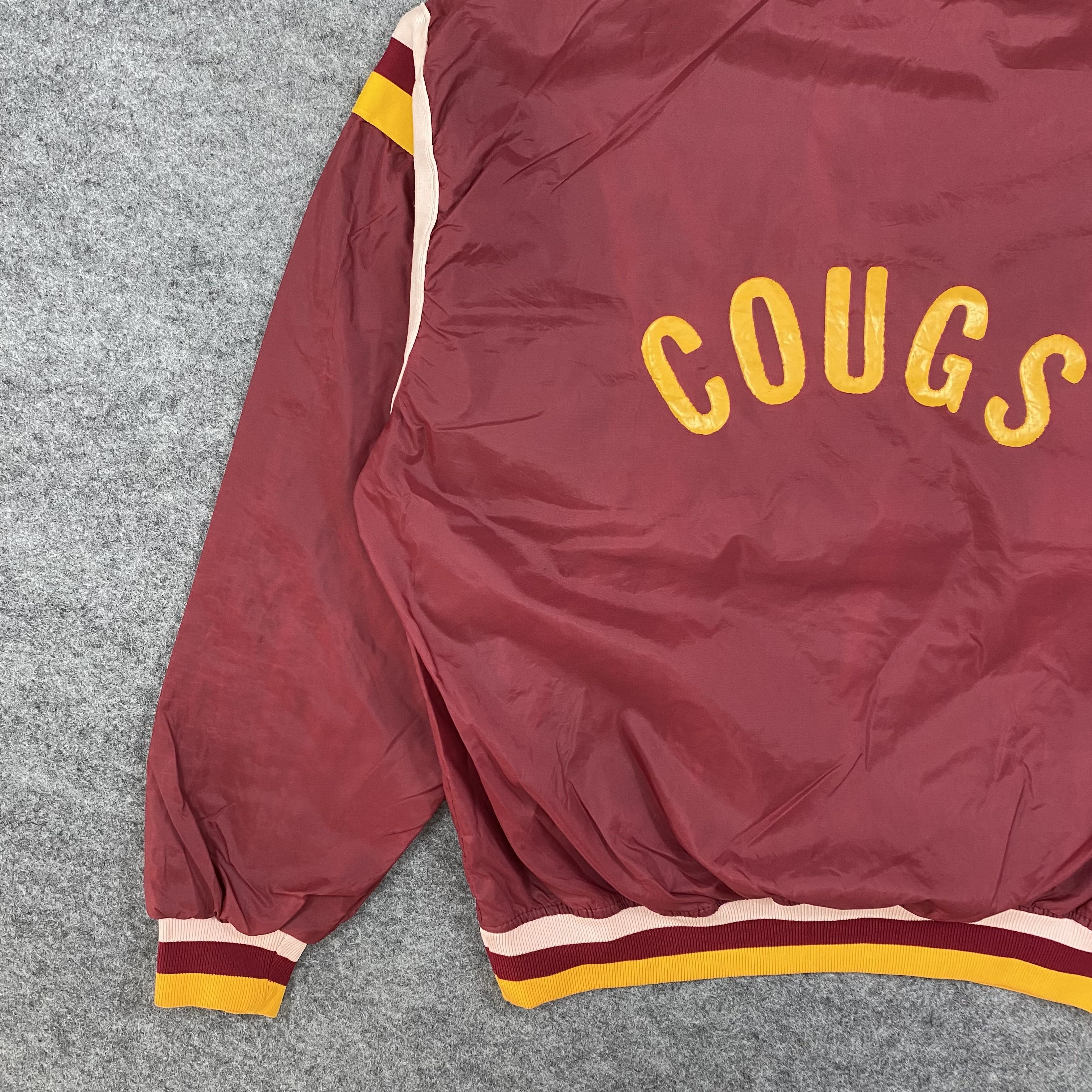 Japanese Brand VTG 70s Betlin Capital Wrestling Cougs Hooded Windbreak-J579 Size US XL / EU 56 / 4 - 8 Thumbnail