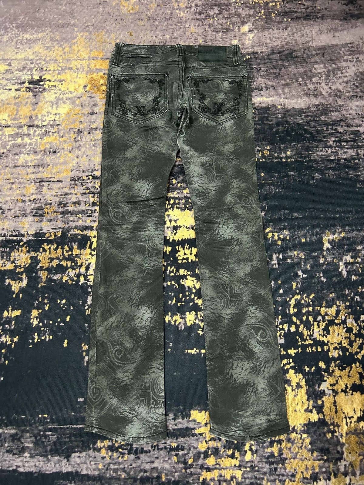 Beauty Beast Xfrm Paisley Studded Pants Size US 28 / EU 44 - 6 Thumbnail