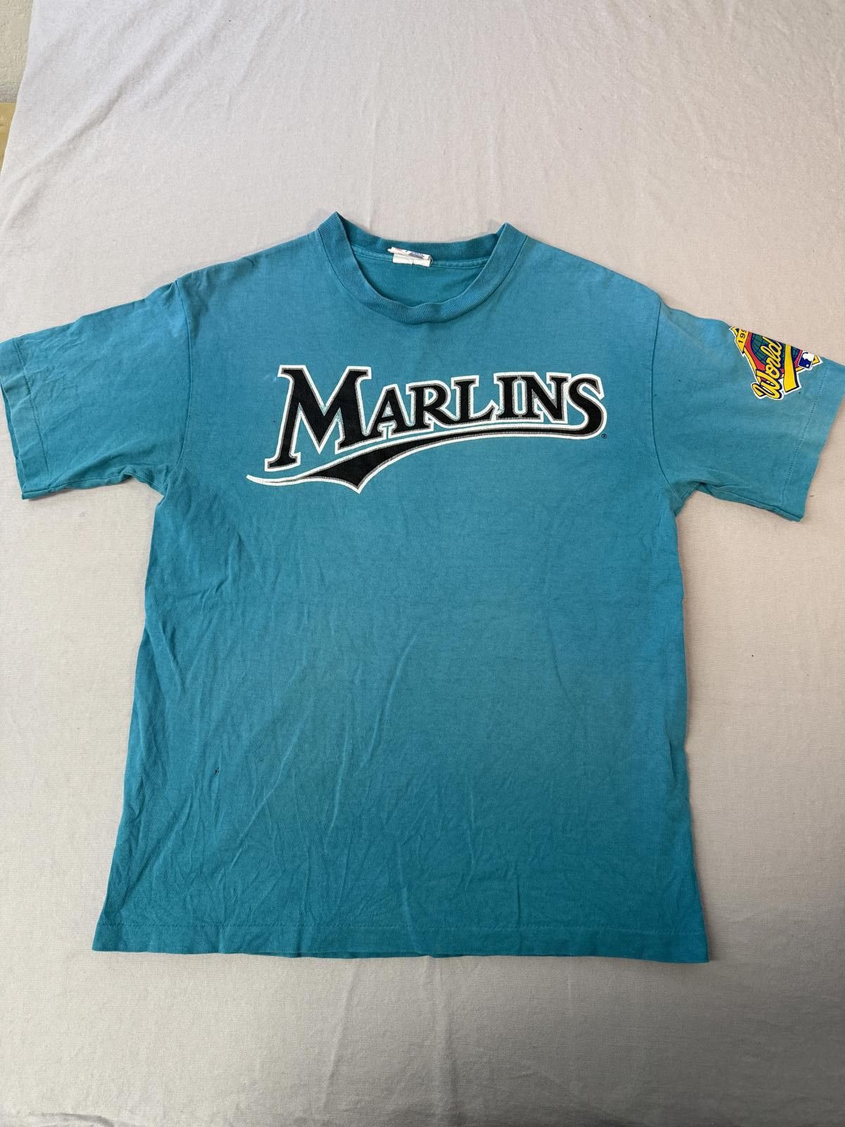 Majestic VTG Florida Marlins T-shirt 1997 World Series Miami M Size US M / EU 48-50 / 2 - 1 Thumbnail