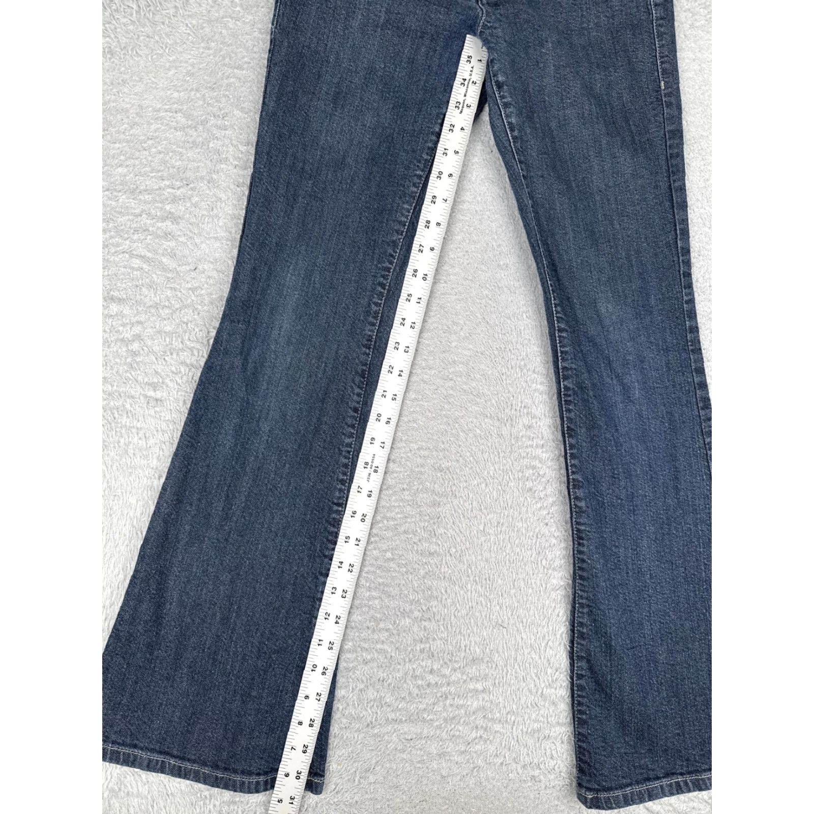 Vintage SO Bootcut Jeans Junior 5 Blue Med Wash Mid Rise Embroidered 26x31 Jeans Womens 90s Vintage: No Size 27" / US 4 / IT 40 - 7 Thumbnail