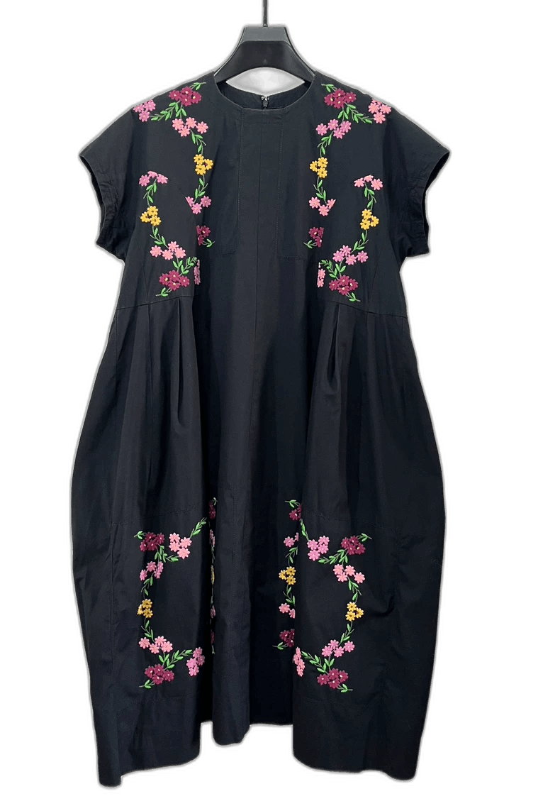 Comme des Garcons Embroidered Floral Dress - dmc