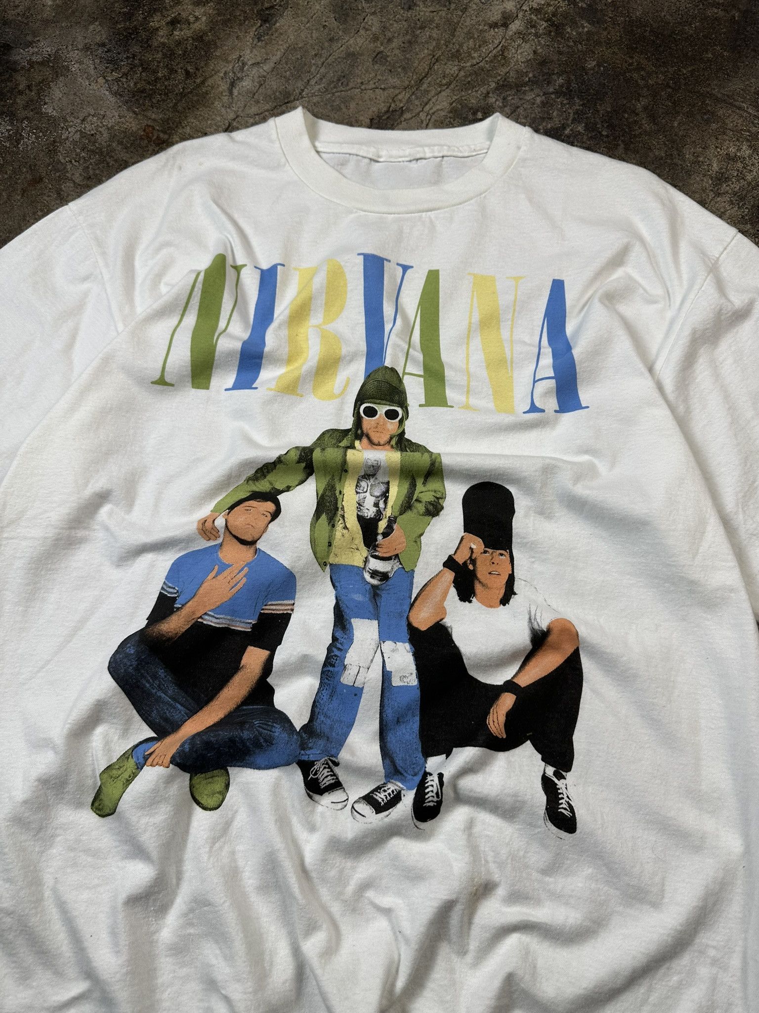 Band Tees 90s Vintage Nirvana Rock Grunge Band T-shirt Size US XL / EU 56 / 4 - 6 Thumbnail