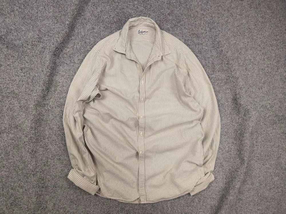 Bevilacqua Bevilacqua Italy Design Vintage casual striped button shirt Size US XL / EU 56 / 4 - 1 Thumbnail