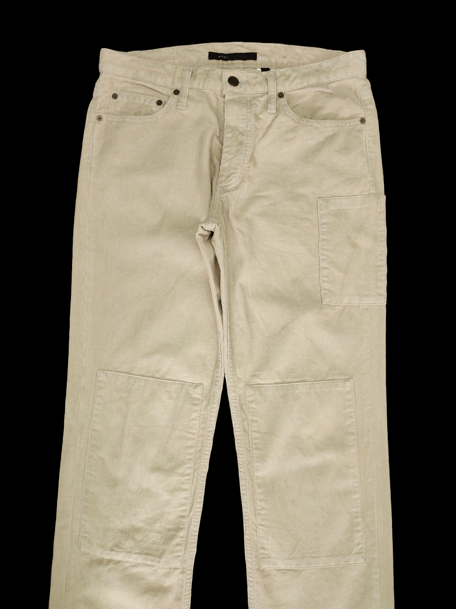 Marc Jacobs 1990s Marc Jacobs Double Knee Patchwork Corduroy Denim Pants Size US 30 / EU 46 - 2 Thumbnail