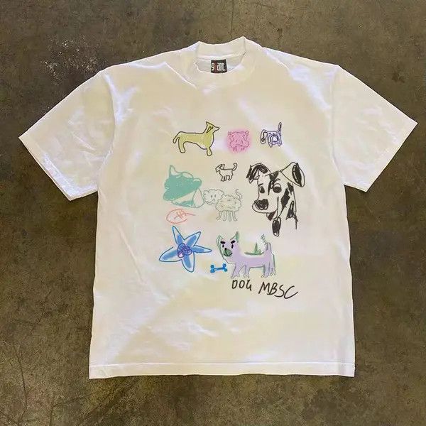 Japanese Brand Street Short Sleeve T-Shirt White Loose Printed Graphic Size US M / EU 48-50 / 2 - 6 Thumbnail