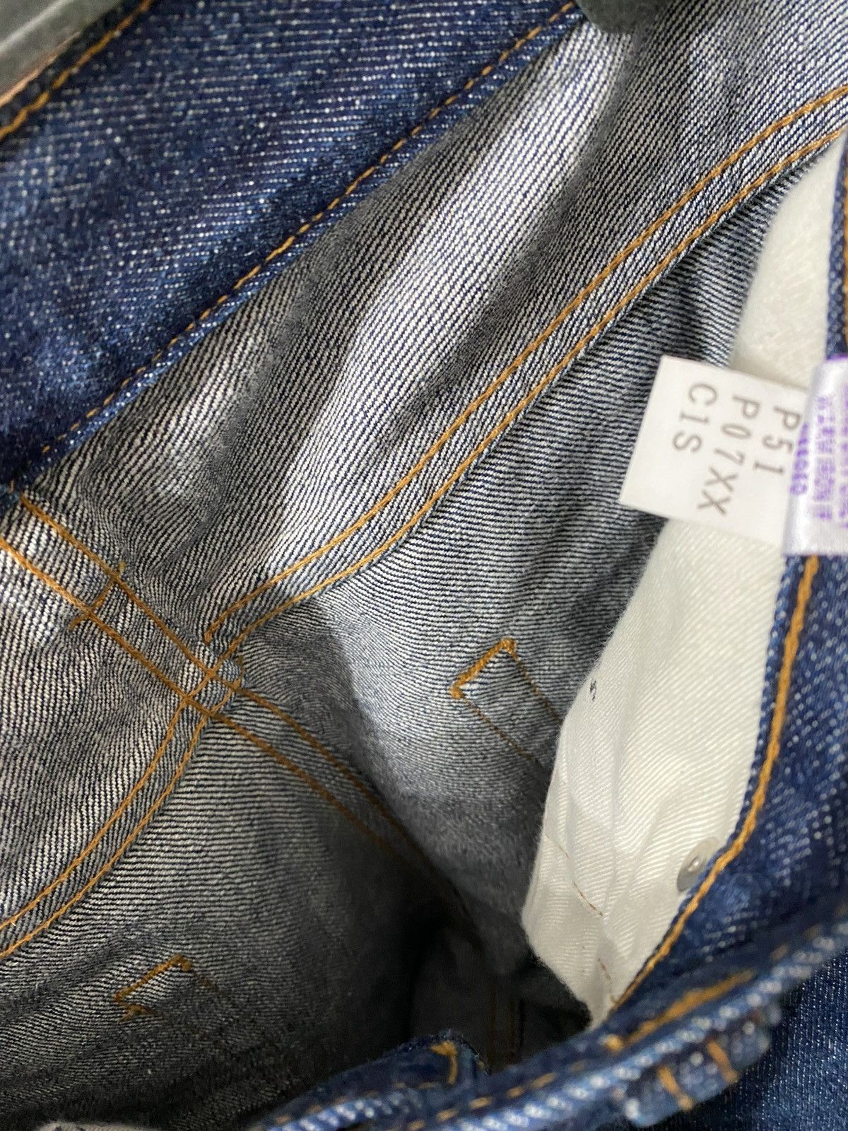 Prps $476 RED SELVEDGE OG JAPAN MEDIUM WASH JEANS DENIM RELAX FIT Size US 32 / EU 48 - 6 Thumbnail