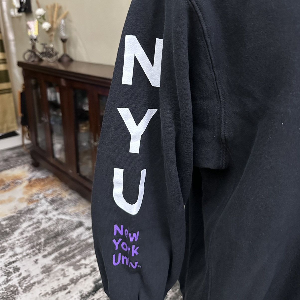 Vintage New York University Hoodie Size US XL / EU 56 / 4 - 3 Thumbnail