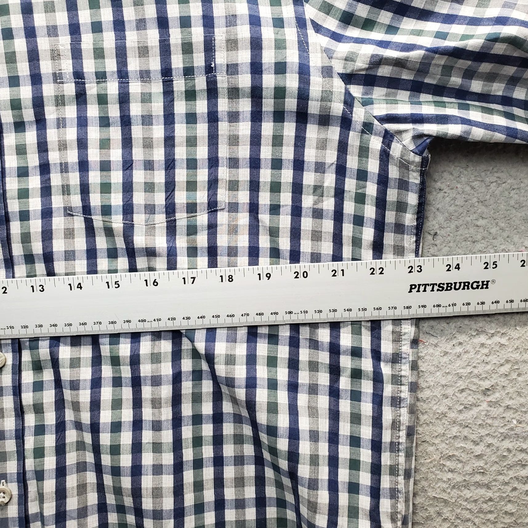 Johnston & Murphy Johnston & Murphy Shirt Mens L Multi Plaid Button-Down Chest Pocket Regular Fit Size US L / EU 52-54 / 3 - 4 Thumbnail