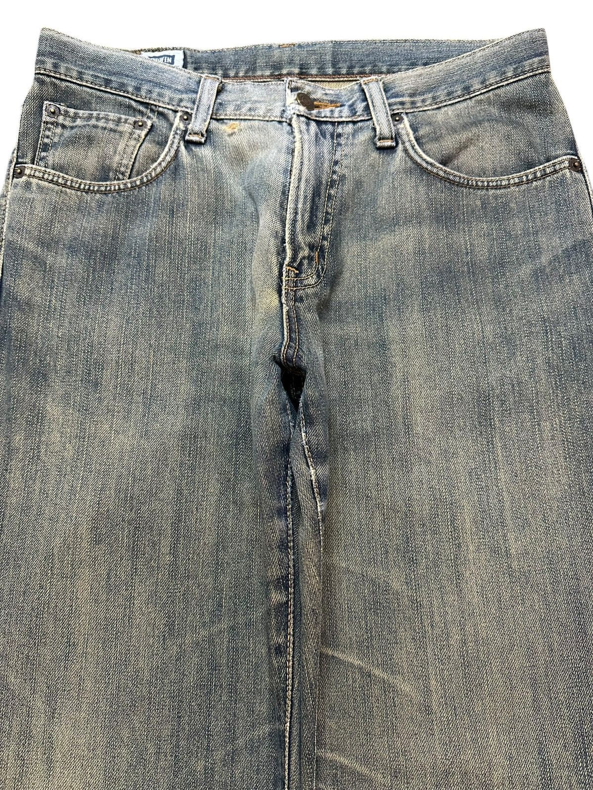 Edwin Vintage Japan Edwin 404 Faded Wash Style Baggy Jeans Size US 32 / EU 48 - 3 Thumbnail