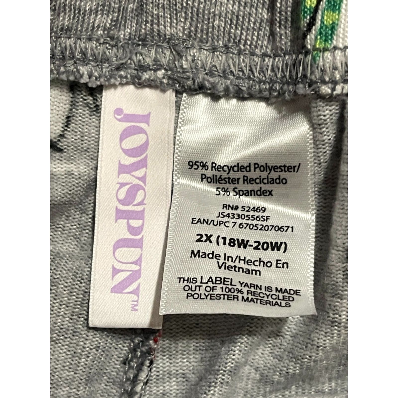 Vintage Joyspun Pajama Pants, Women's Plus 2X, Gray, Penguins, Pull On, Pajama Pants, Plus Size Women, 2X Size 40" / US 18 - 6 Thumbnail