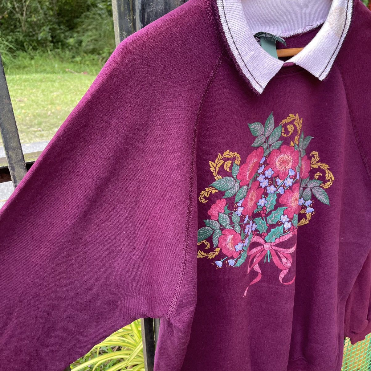 Other 🔥Vintage 90s Morning Sun Graphic Flower Sweatshirts Size US M / EU 48-50 / 2 - 6 Thumbnail