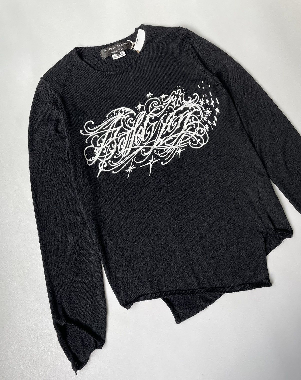 Comme des Garcons A/W 15 ‘Metal Logo’ Black Sweater Size US M / EU 48-50 / 2 - 4 Thumbnail