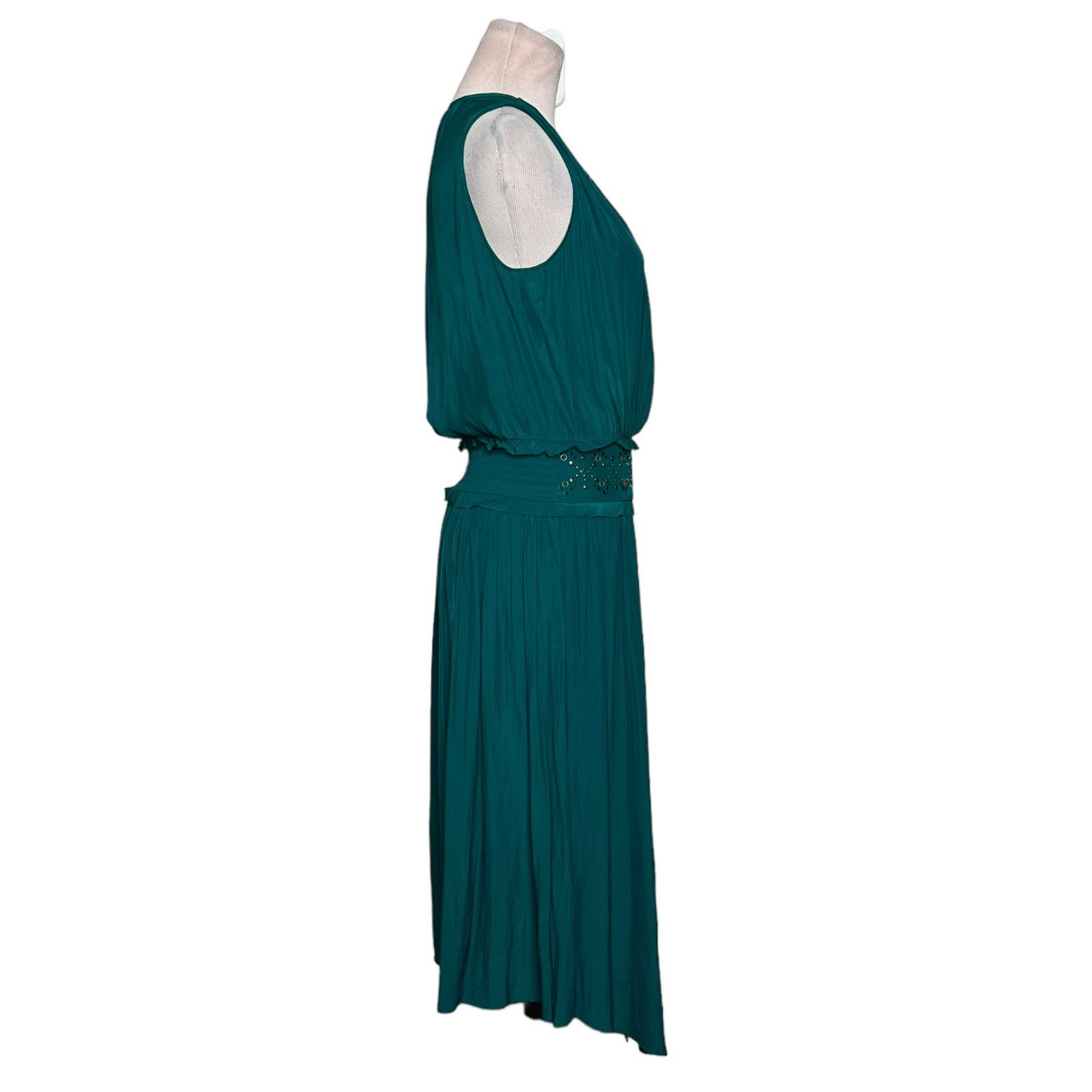 Ramy Brook Ramy Brook emerald embellished draped cocktail dress size XS Size XS / US 0-2 / IT 36-38 - 11 Thumbnail