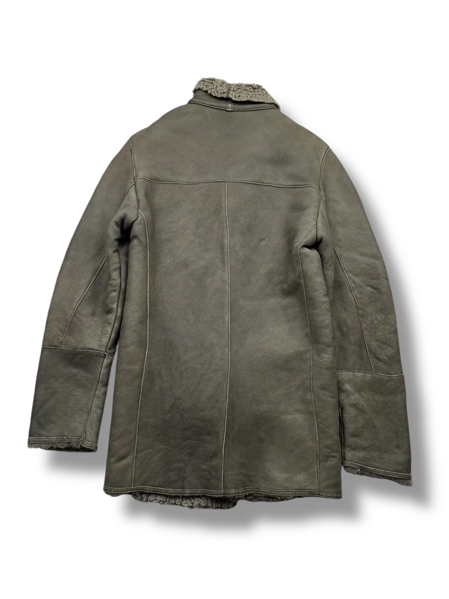 Vintage Y2K Real Sheepskin Coat(V291) Size M / US 6-8 / IT 42-44 - 6 Thumbnail