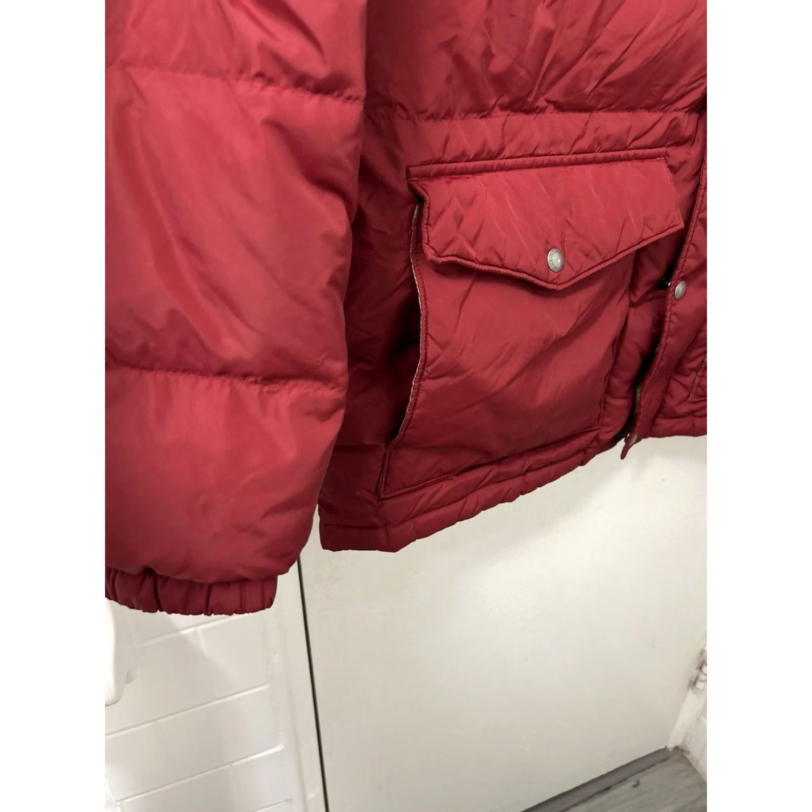 Lands' End VINTAGE Lands' End Down Puffer Jacket Mens XL Red Full Zip Pockets Insulated Coat L/S Size US XL / EU 56 / 4 - 5 Thumbnail