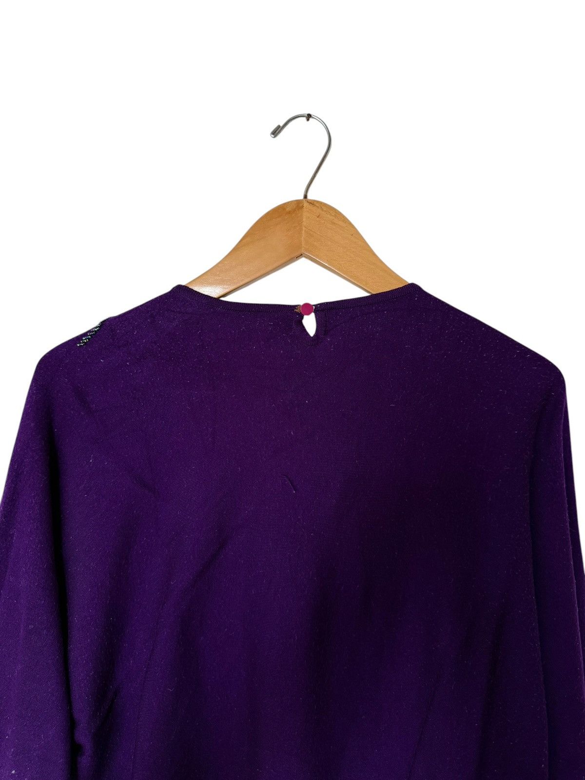 The Unbranded Brand Vintage Unbranded Grape Knitwear Sweater Size XL / US 12-14 / IT 48-50 - 8 Thumbnail