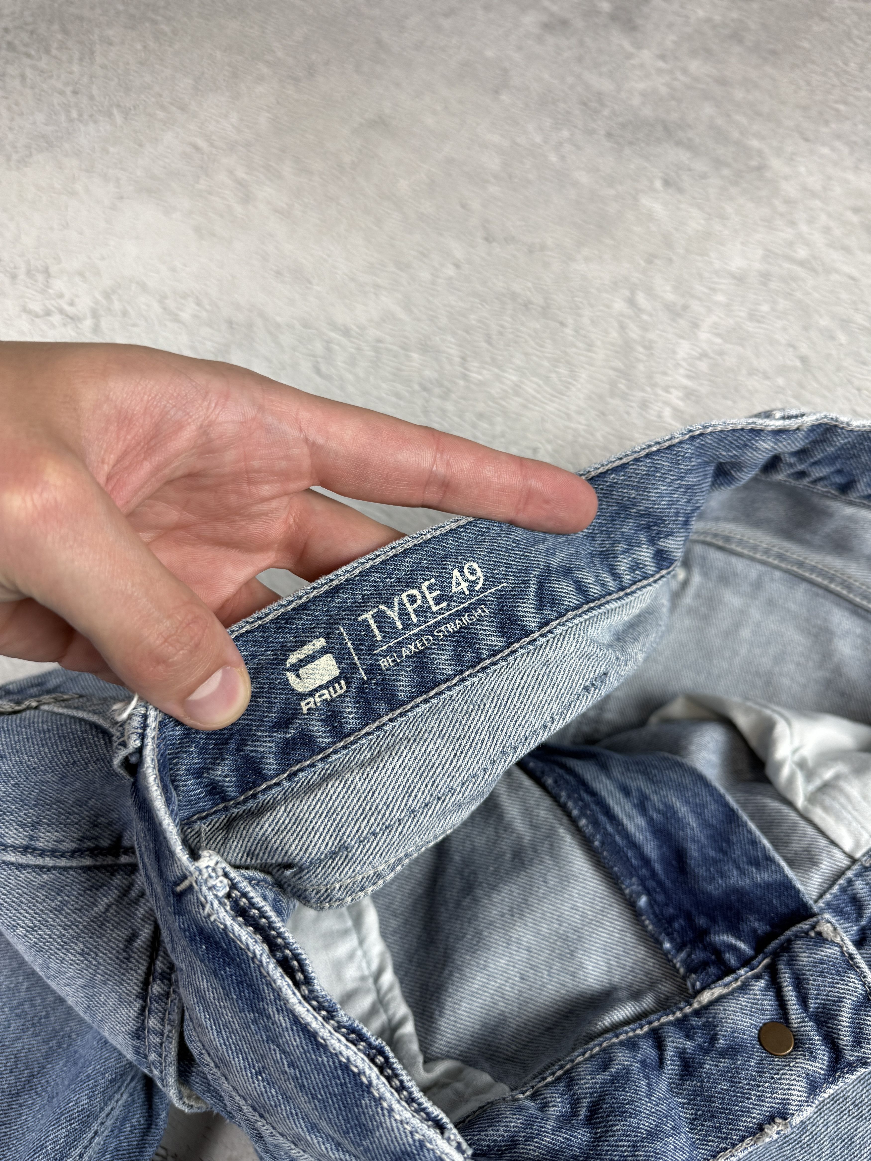 G-Star G-Star Raw Denim Type 49 Jeans Relaxed Straight Blue Size US 32 / EU 48 - 7 Thumbnail