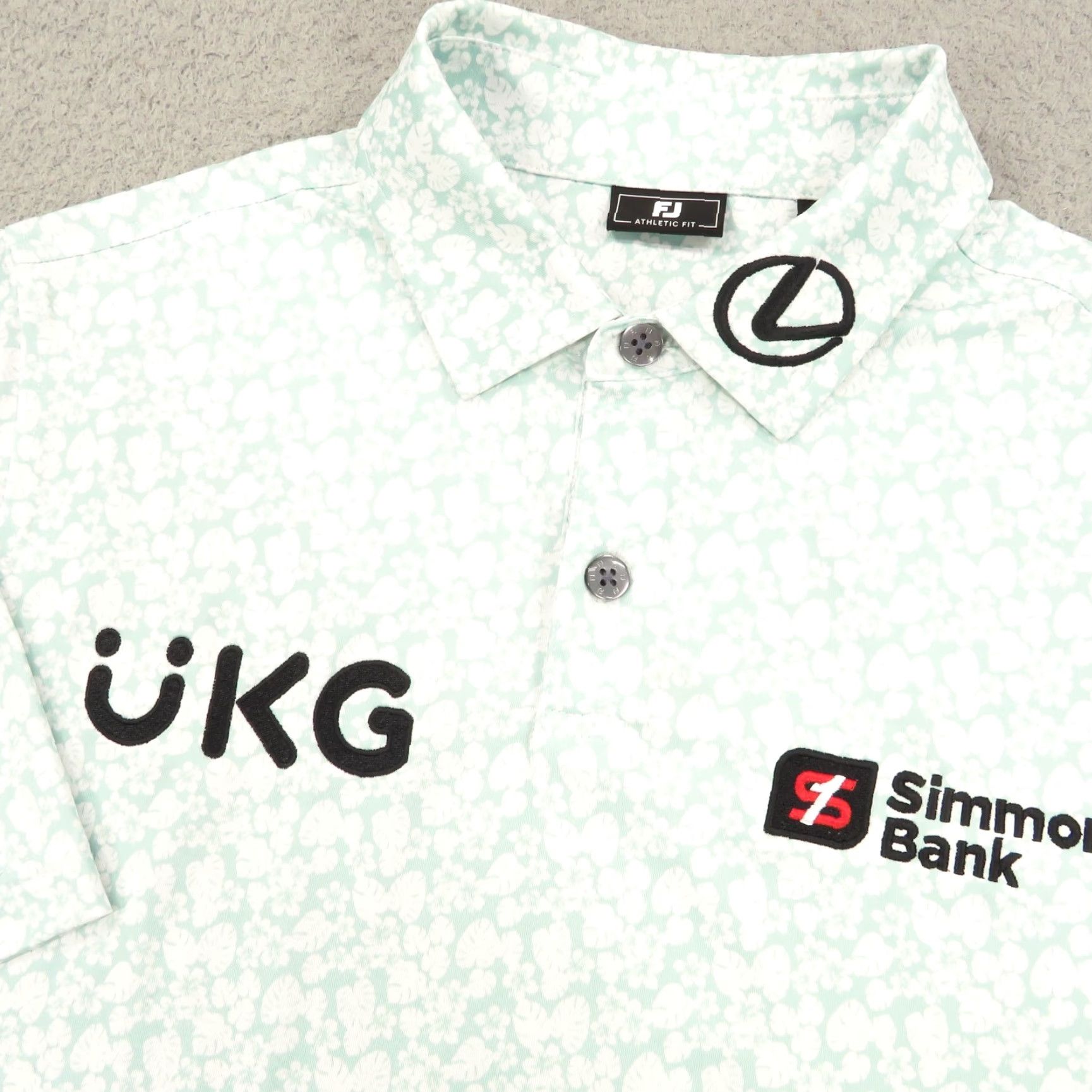 Footjoy FootJoy Polo Men Small Tour Issue Golf Shirt Will Zalatoris Graphic Print Mint Green Polo Shirt Mens Small DFS? Size US S / EU 44-46 / 1 - 2 Thumbnail