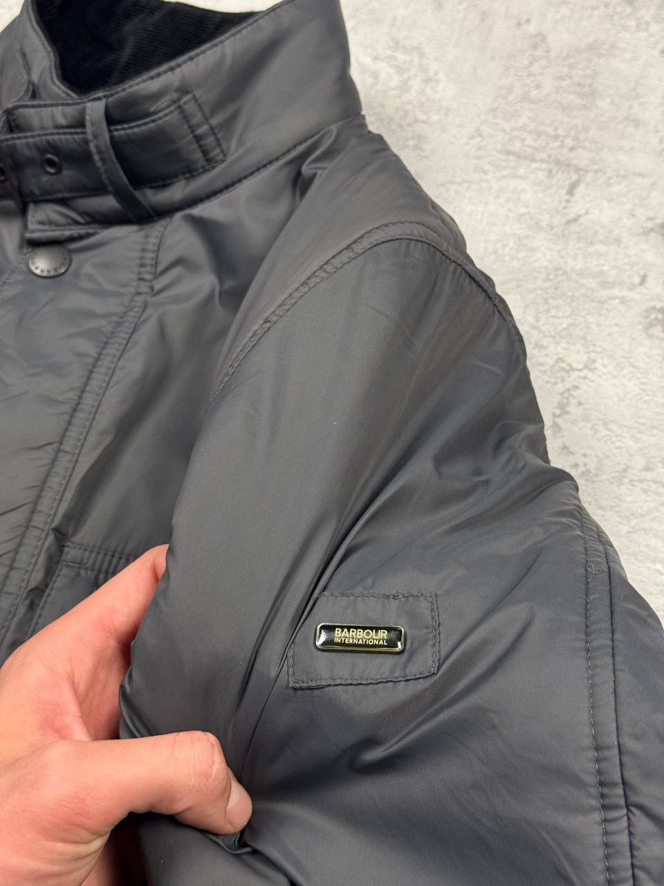 Barbour Barbour International Padded Gray Mens Jacket Size S Size US S / EU 44-46 / 1 - 7 Thumbnail