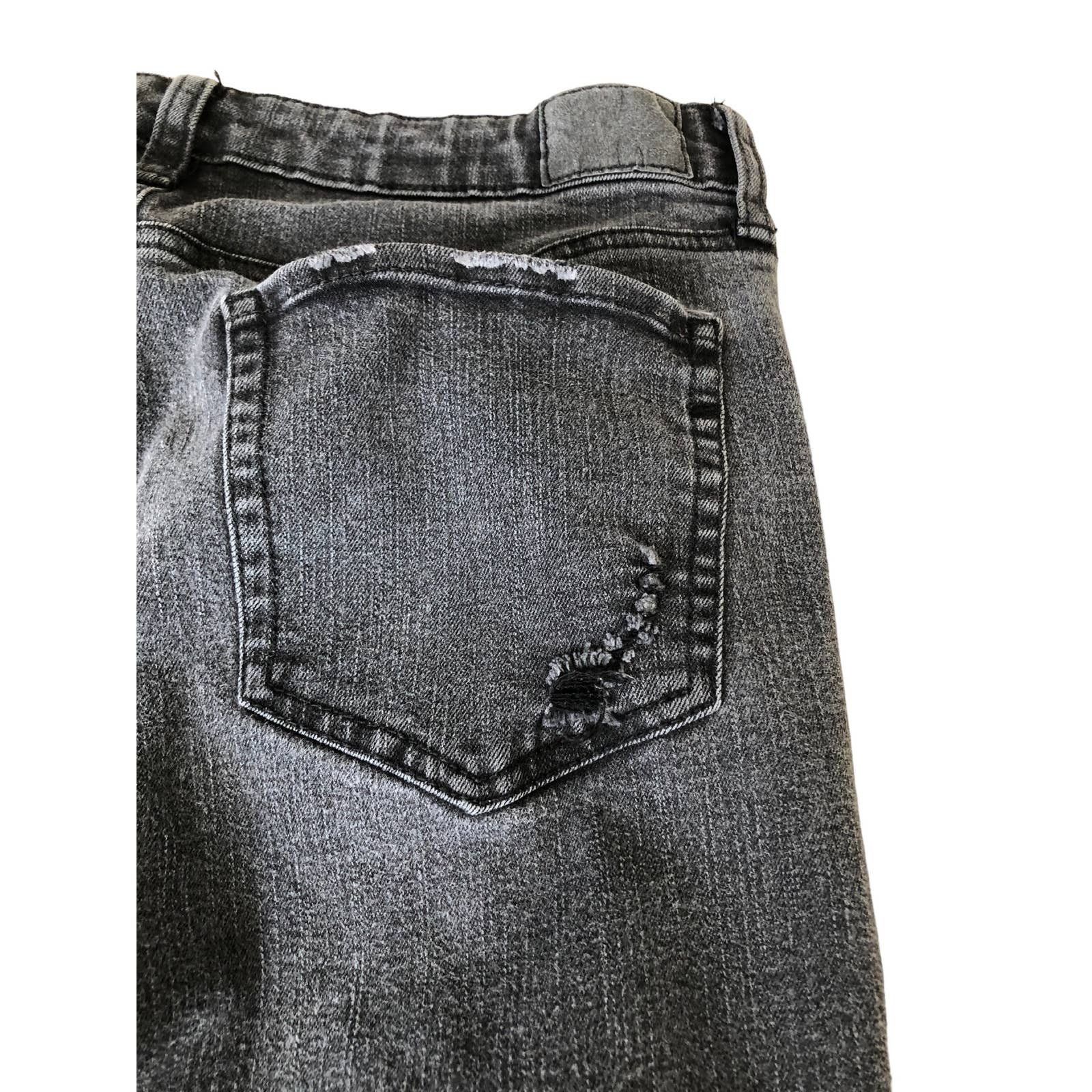 Aeropostale AERO HighRise Dark Distressed Raw Hem Stretch Jeans Size 10 Size 30" / US 8 / IT 44 - 7 Thumbnail