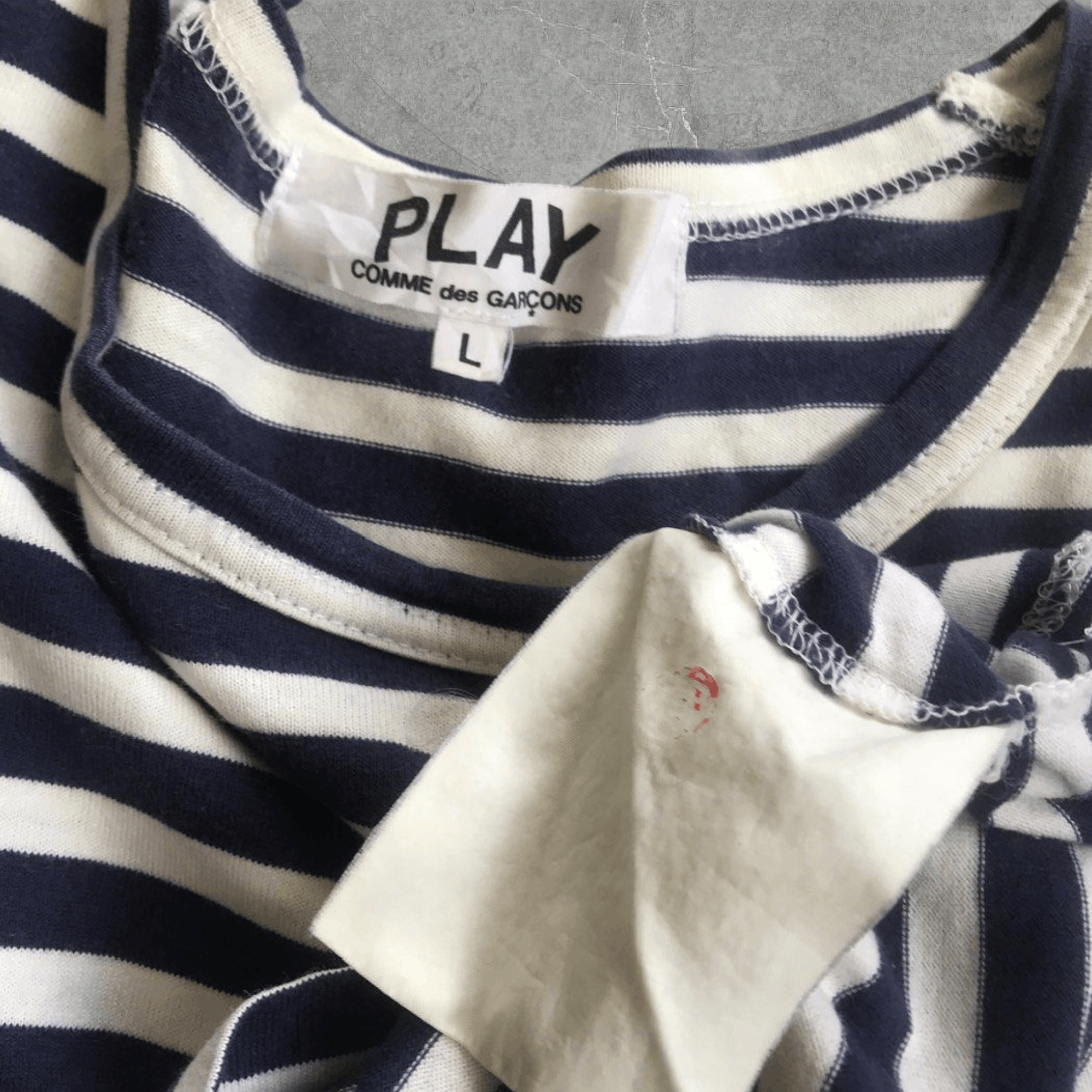 CDG by Comme des Garcons × Comme des Garcons × Japanese Brand Play comme des garçons women’s longsleeve Size L / US 10 / IT 46 - 3 Thumbnail