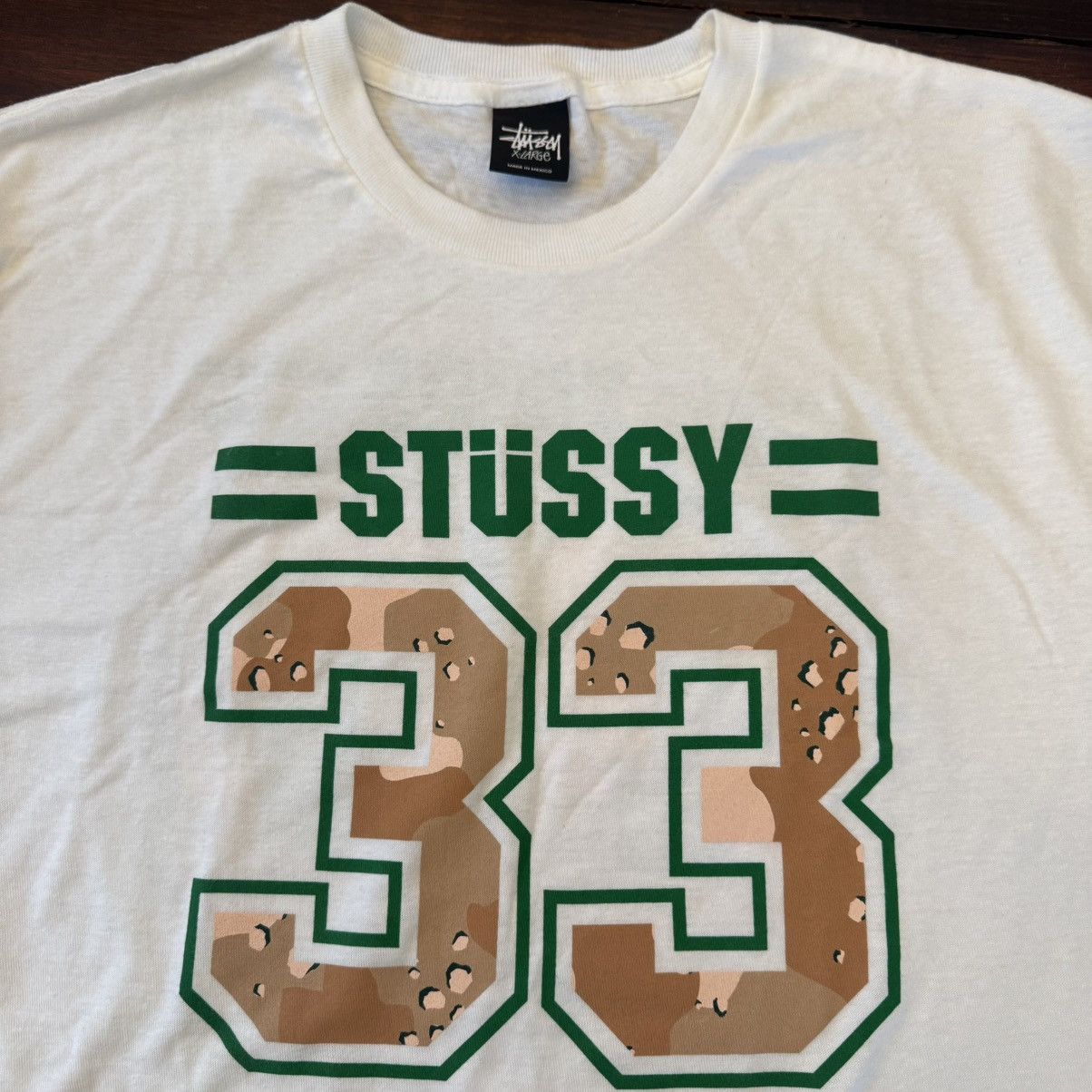 Stussy Vintage Stussy 33/80 Camo Tee Shirt Size US XL / EU 56 / 4 - 4 Thumbnail