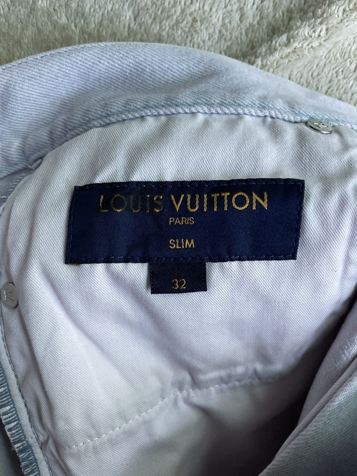 Louis Vuitton Louis Vuitton Bleached Pink Denim Pants Size US 32 / EU 48 - 10 Thumbnail