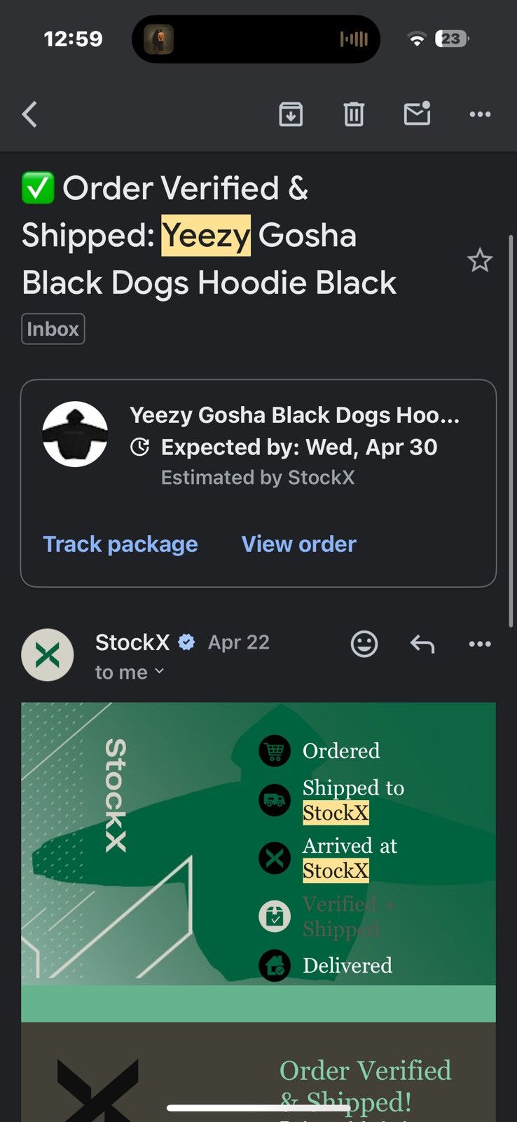 Gosha Rubchinskiy × Kanye West × Yeezy Yeezy Gosha Black Dogs Hoodie Black Size US S / EU 44-46 / 1 - 8 Thumbnail
