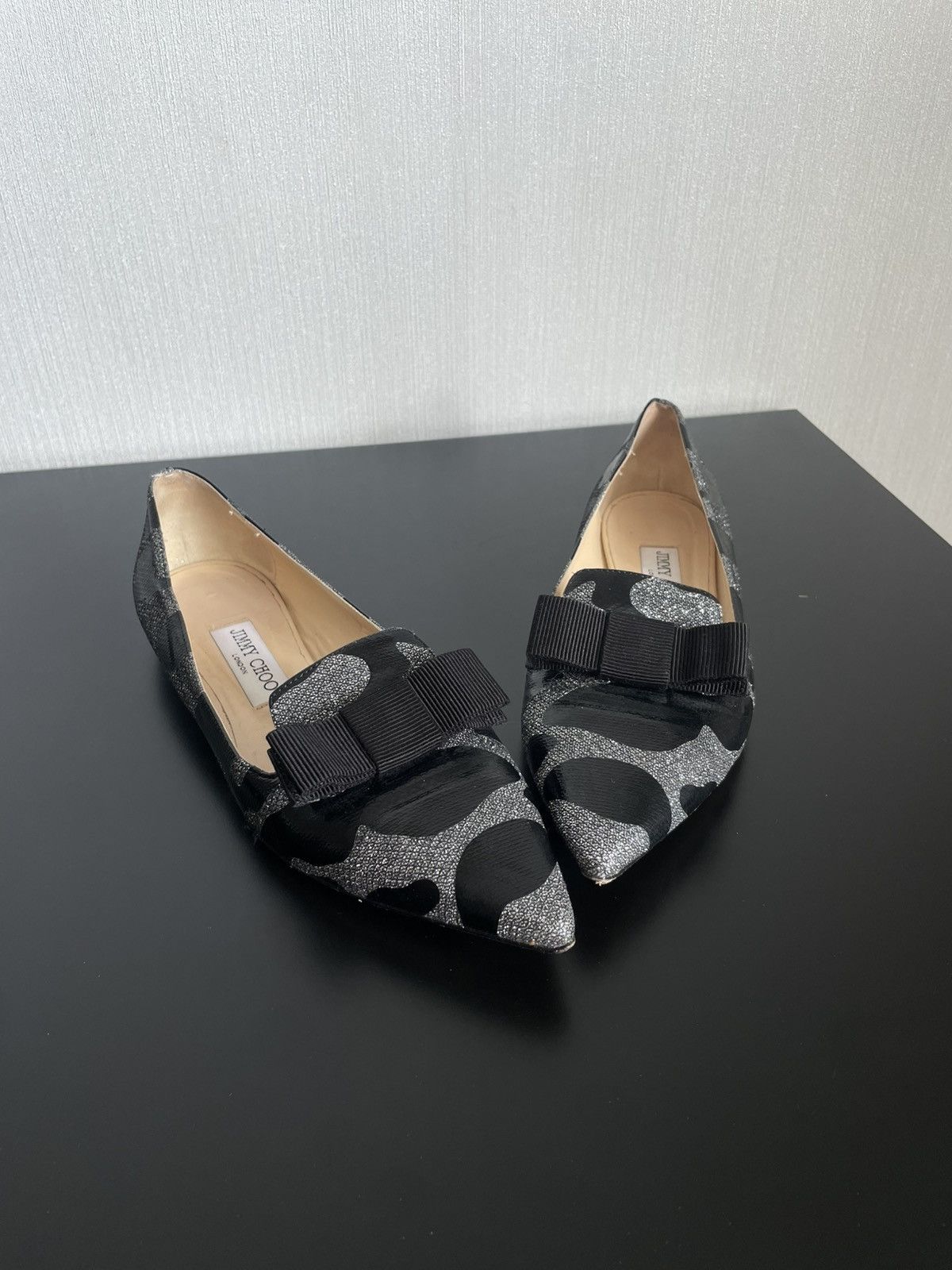 Designer × Jimmy Choo Archive Cyber Y2k Jimmy Choo Camo Ballets 2000s Flats Bows Size US 9 / IT 39 - 3 Thumbnail