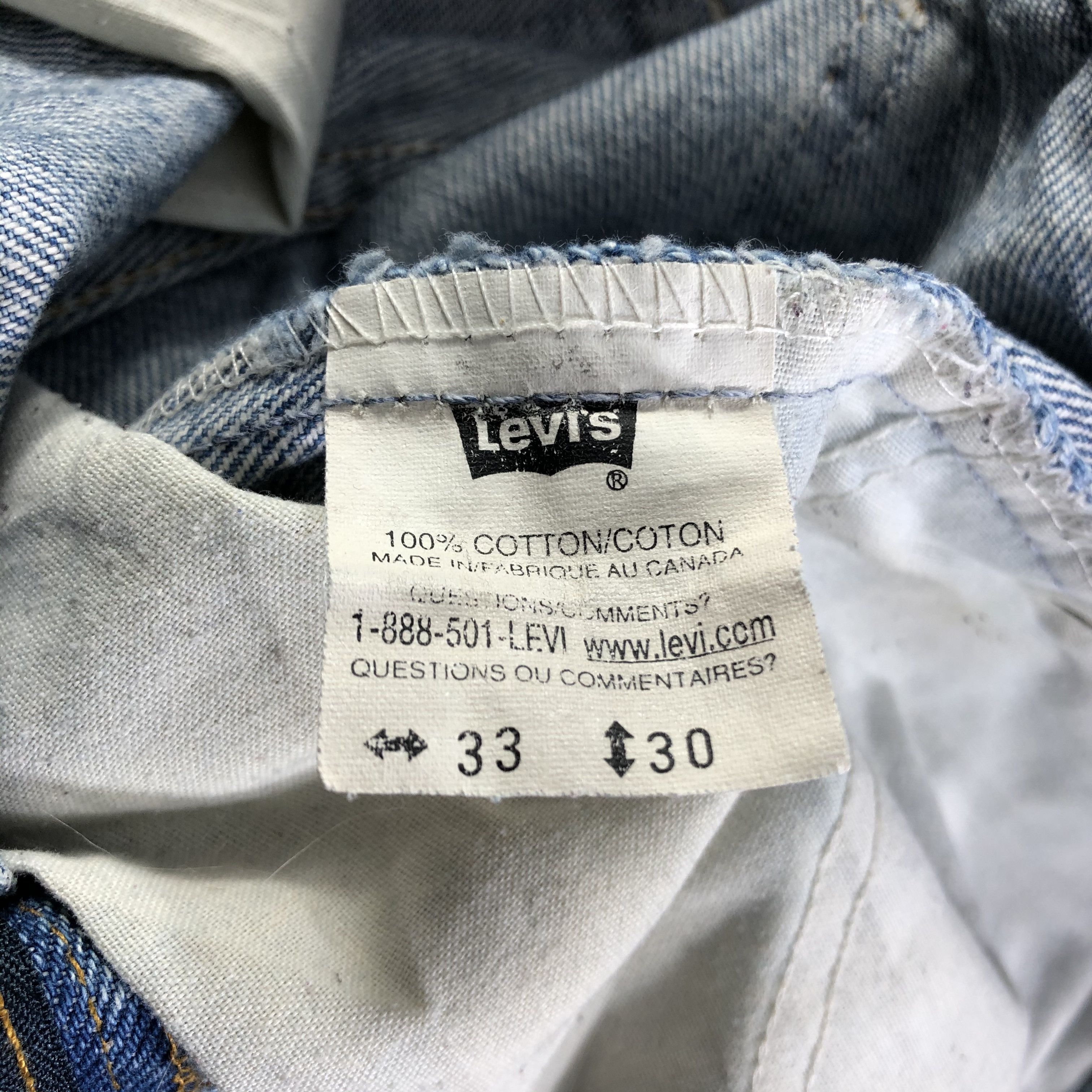 Levi's Vintage 80s Blue Wash Levis Jeans-J4318 Size US 33 - 9 Thumbnail