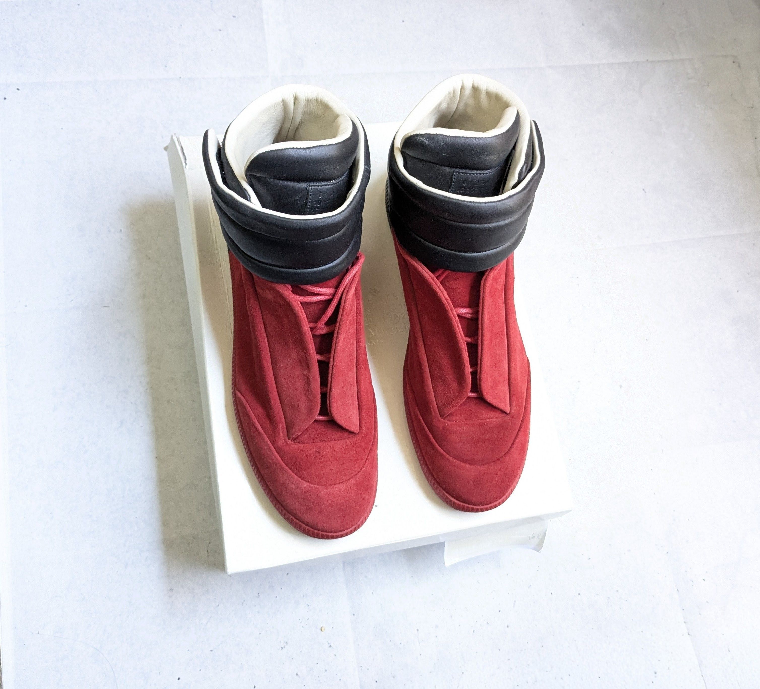 Maison Margiela Maison Margiela Future Red Black 13 46 High Tops Size US 13 / EU 46 - 2 Thumbnail