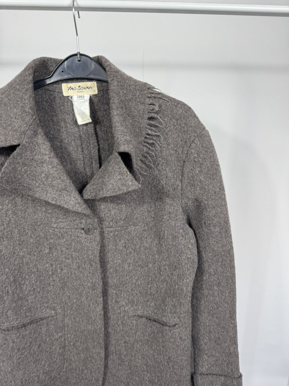 Other Yao Souka Paris Wool Blazer Jacket Gray Made in France M Size M / US 6-8 / IT 42-44 - 3 Thumbnail