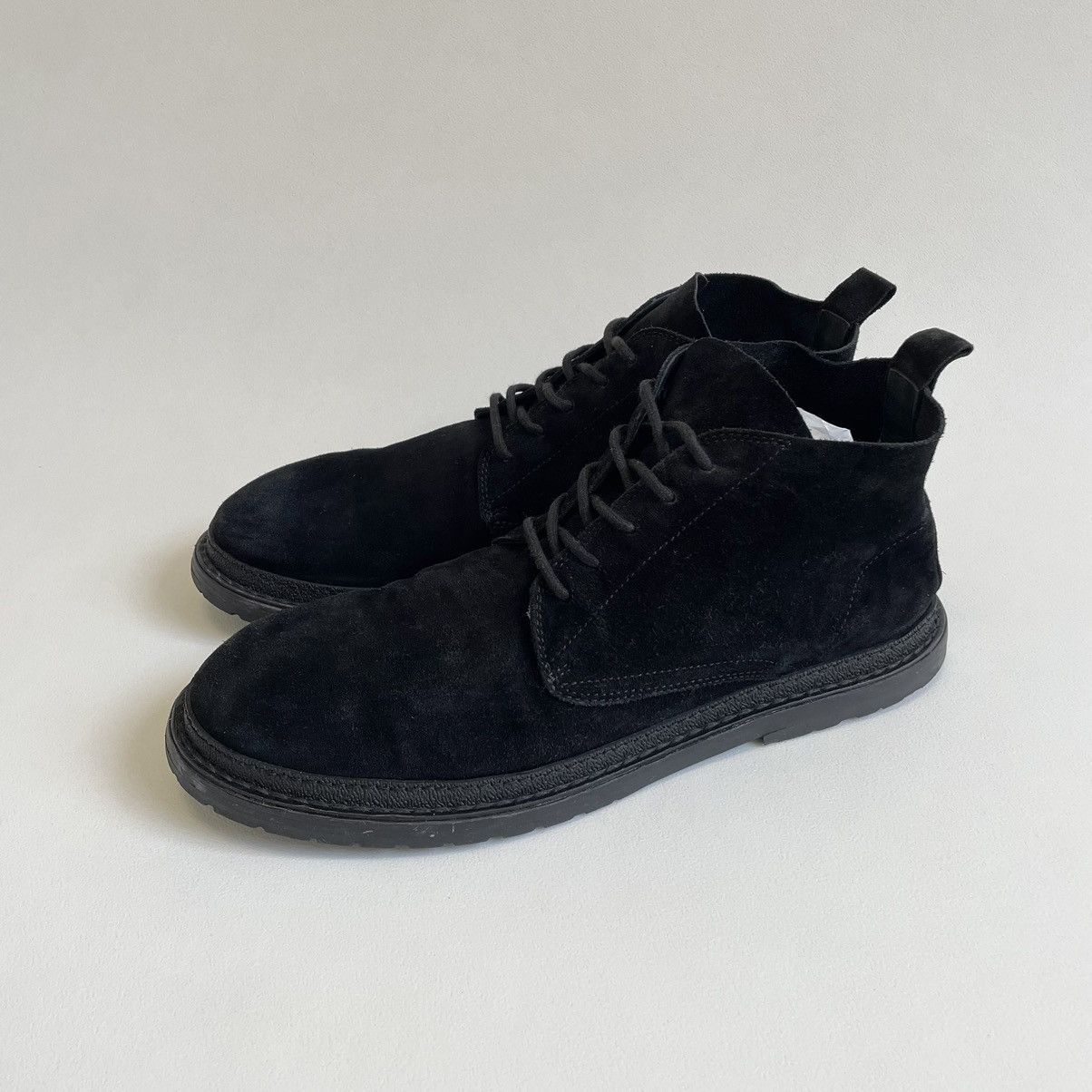 Ann Demeulemeester Early 2010s Black Suede Chukka Boots Size US 12 / EU 45 - 3 Thumbnail