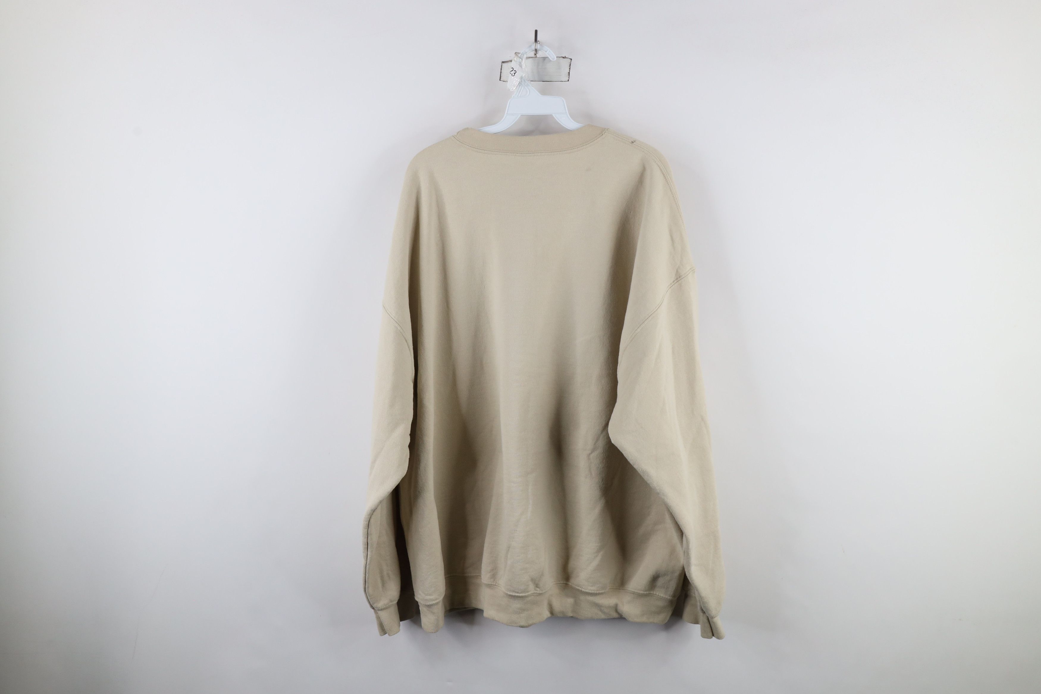 Vintage Vintage 90s Streetwear Puppy Crewneck Sweatshirt Beige Tan Size US XXL / EU 58 / 5 - 11 Thumbnail