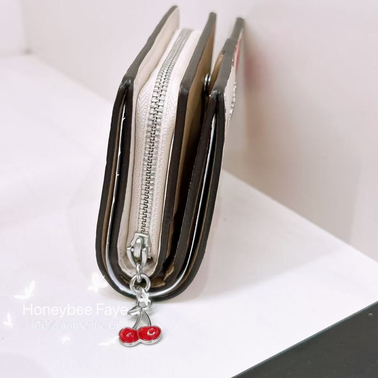 NWT Coach Snap Wallet With Cherry Print CZ618