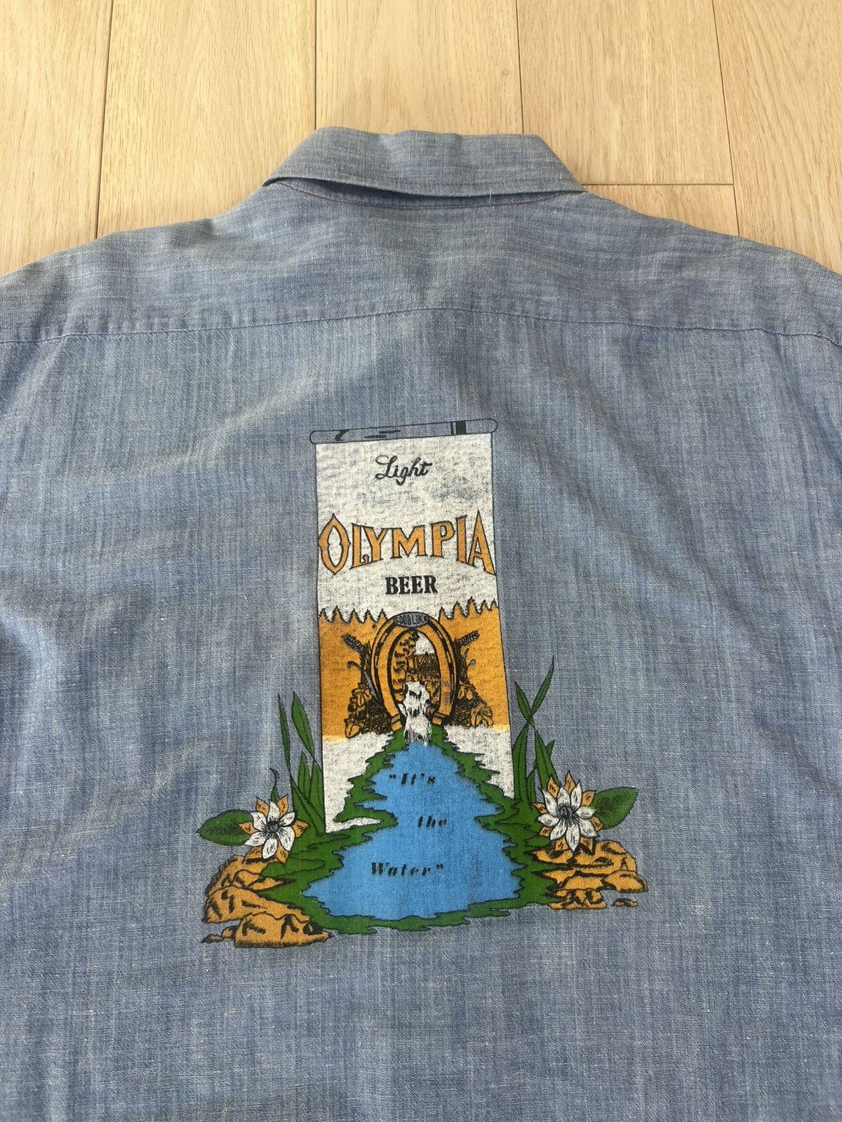 Other Vintage Americana Chambray Button Down (Olympia Brewing) L Size US L / EU 52-54 / 3 - 3 Thumbnail