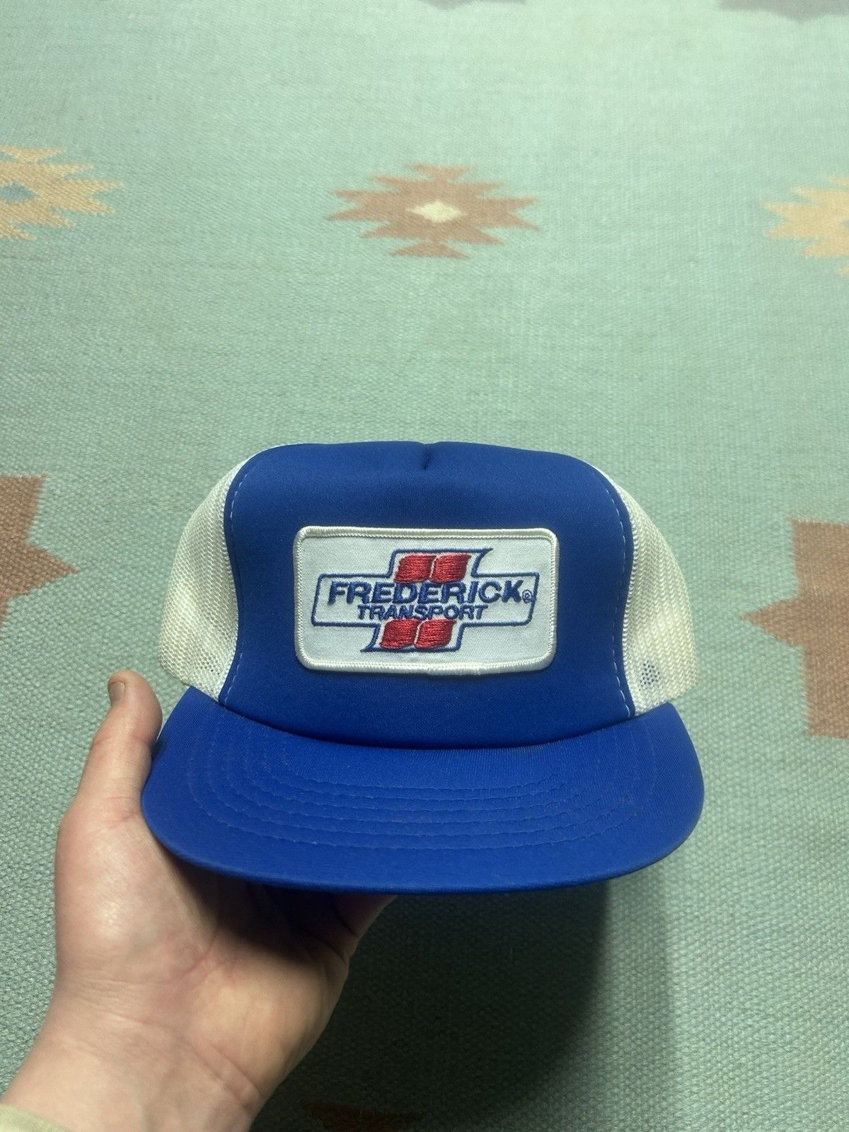 Vintage Vintage trucker hat mesh Frederick Transport trucking patch Size ONE SIZE - 2 Thumbnail