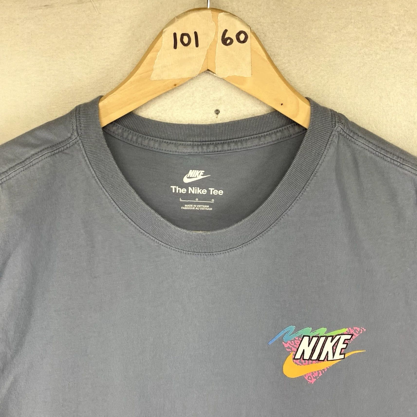 Nike Nike Pug Beach Volleyball Retro 90s Graphic T-Shirt Mens Large Blue Nike Logo Crew Neck Short Sleeve Graphic Print Vintage No N/A Size US L / EU 52-54 / 3 - 6 Thumbnail