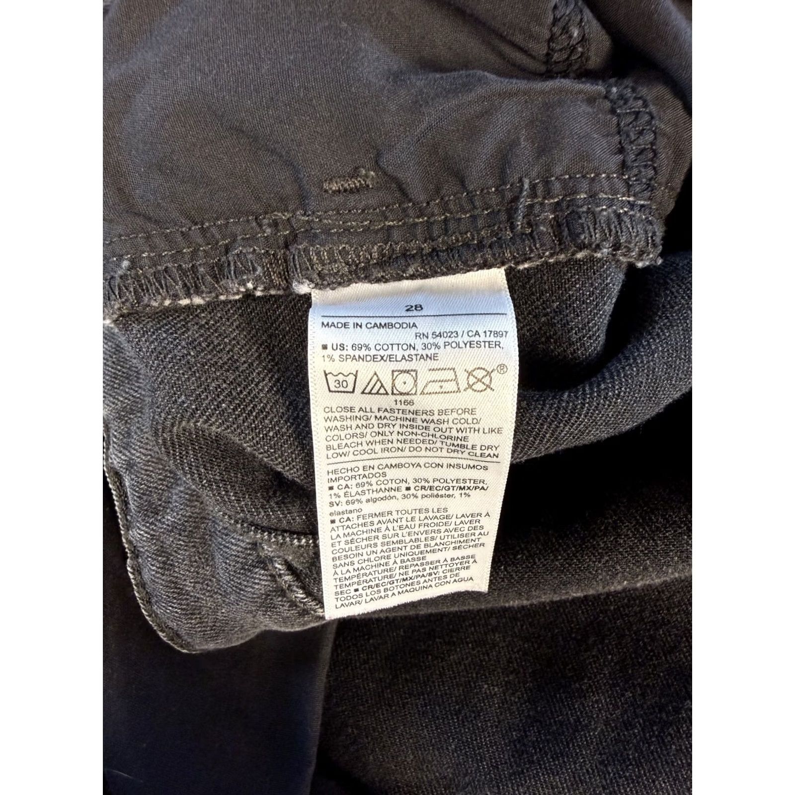 Old Navy Old Navy Jeans Women's Size 28 Black High Rise Stretch Straight Pants Size 36" / US 14 / IT 50 - 5 Thumbnail