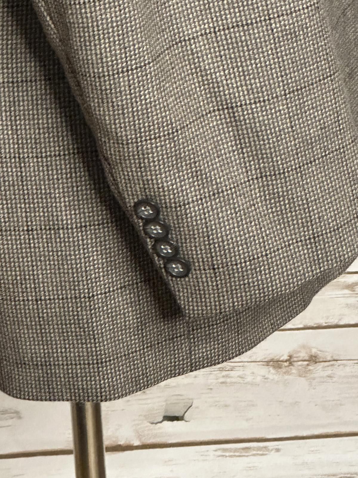 Oscar De La Renta Oscar de la Renta wool plaid single-breasted sportscoat Size 44L - 6 Thumbnail