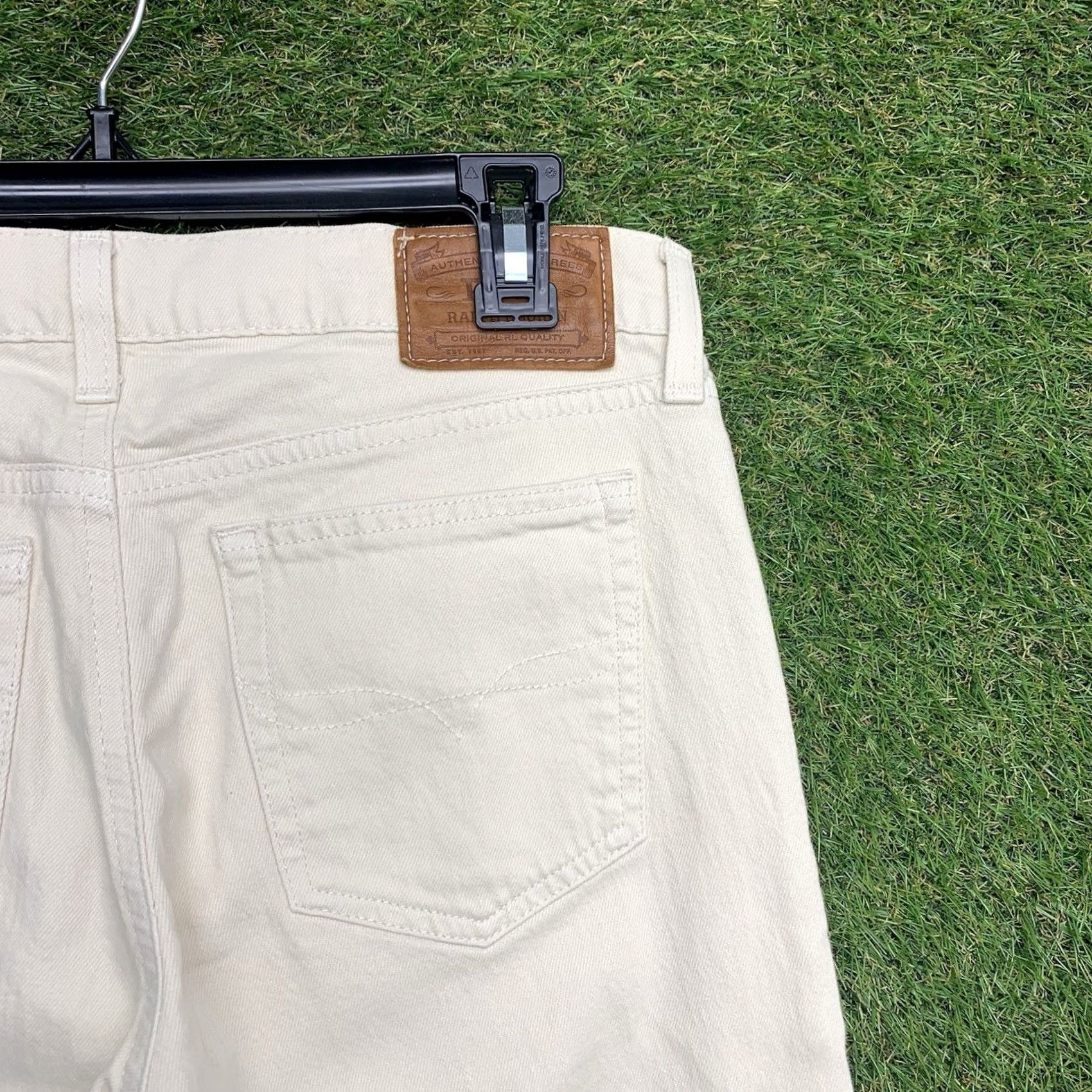 Ralph Lauren Ralph Lauren Polo Pants Jeans Skinny 28 White Cotton Denim 5-Pocket Preppy Mens Regular Mid Rise 30 Inseam Size 28" / US 6 / IT 42 - 3 Thumbnail